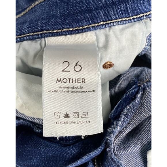 Mother 'The Rascal' Ankle Snippet Raw Cuff Stretch Denim Jeans. Women's 26, GUC! - Picture 9 of 13